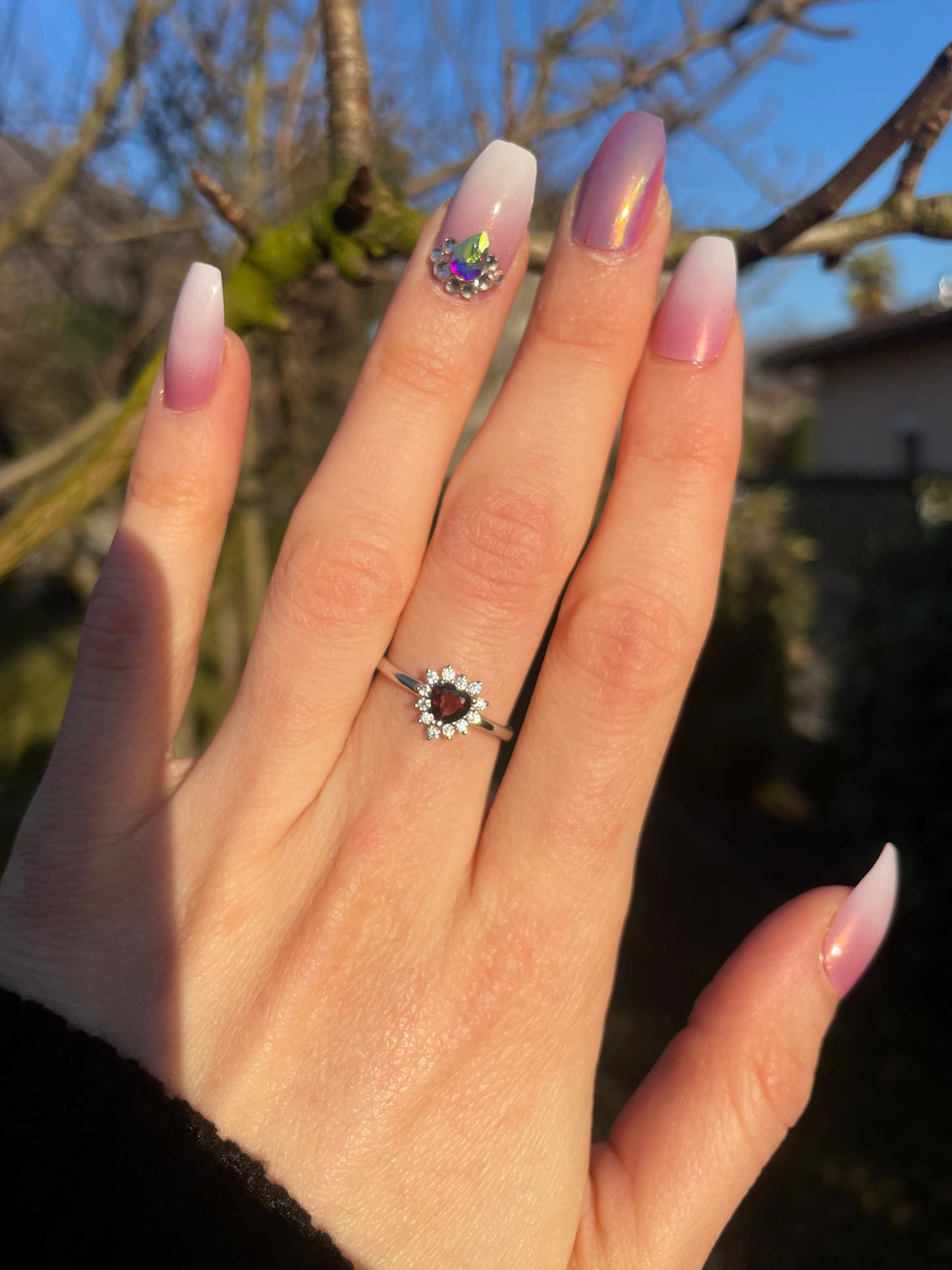 Anello in Granato s925