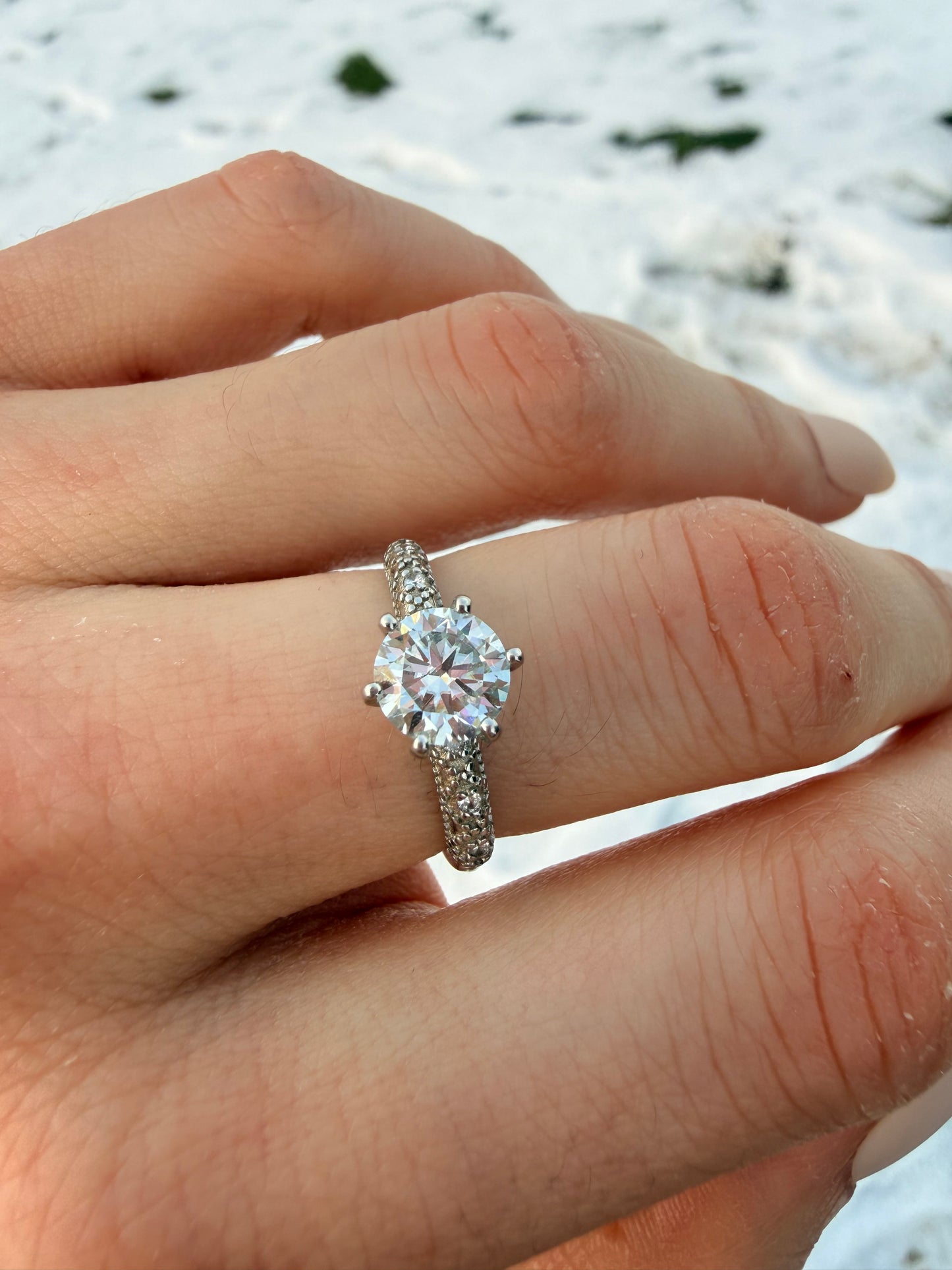 Anello in Moissanite s925