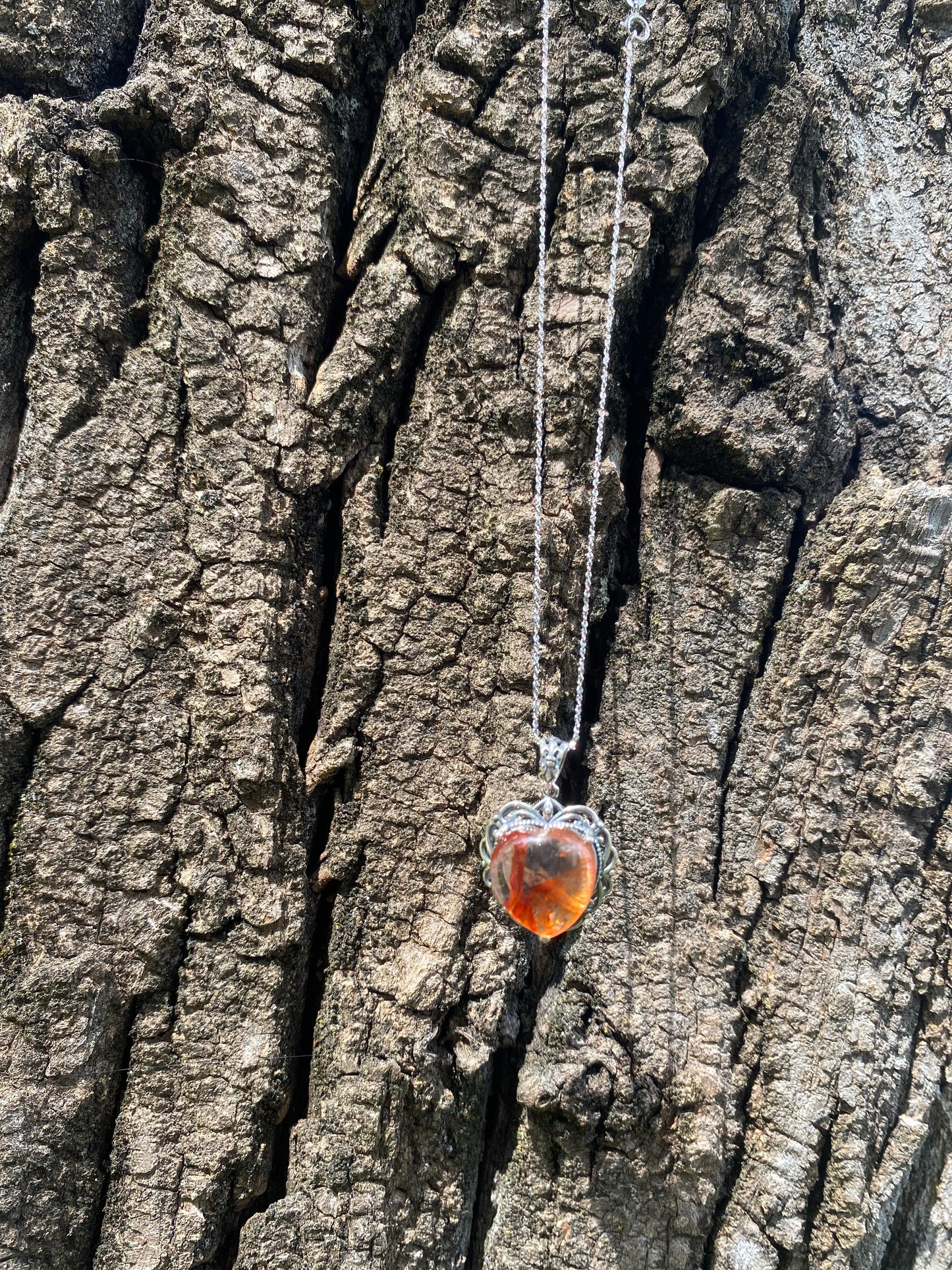 Collana in Quarzo Fuoco s925