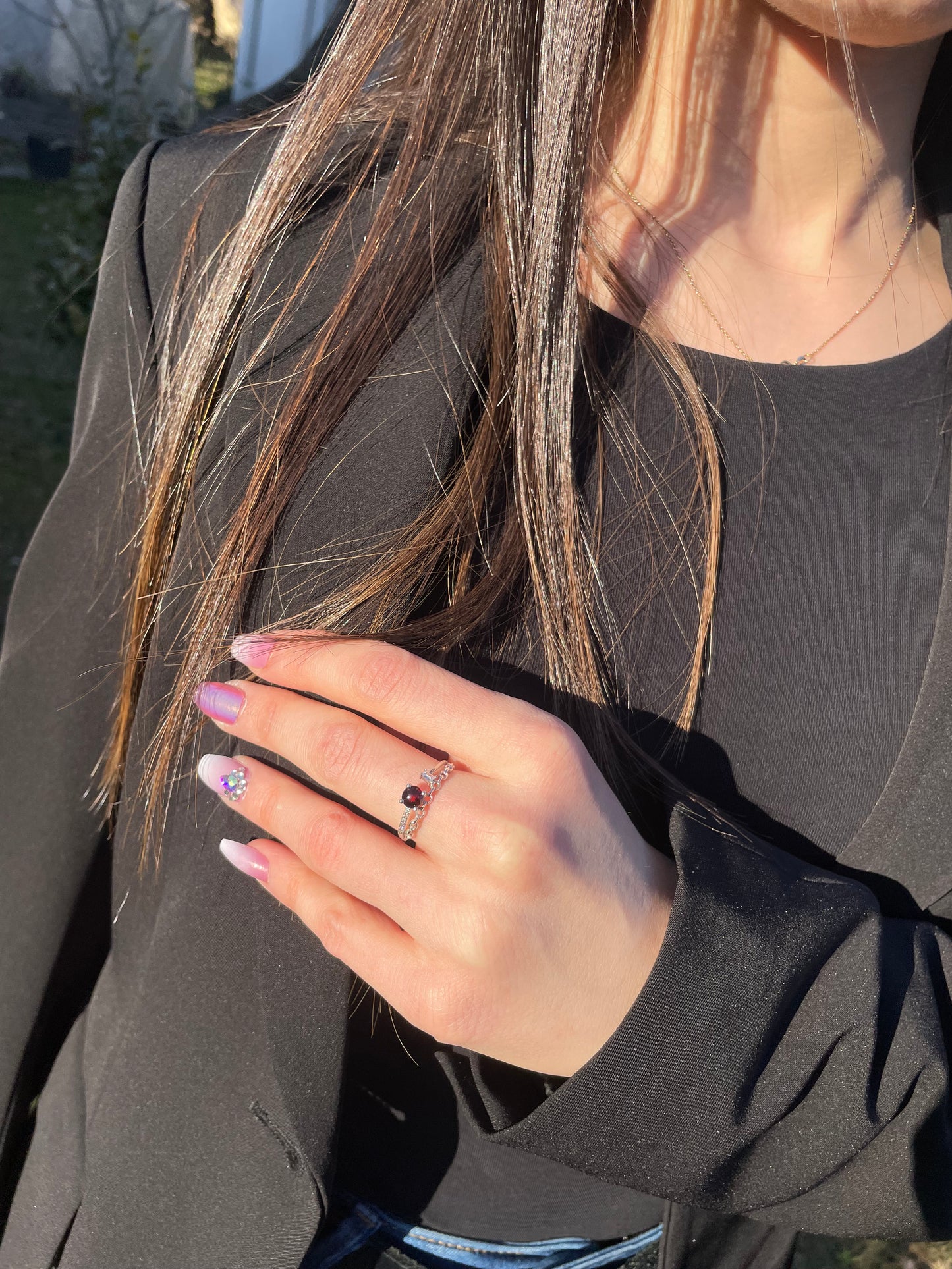 Anello in Granato s925