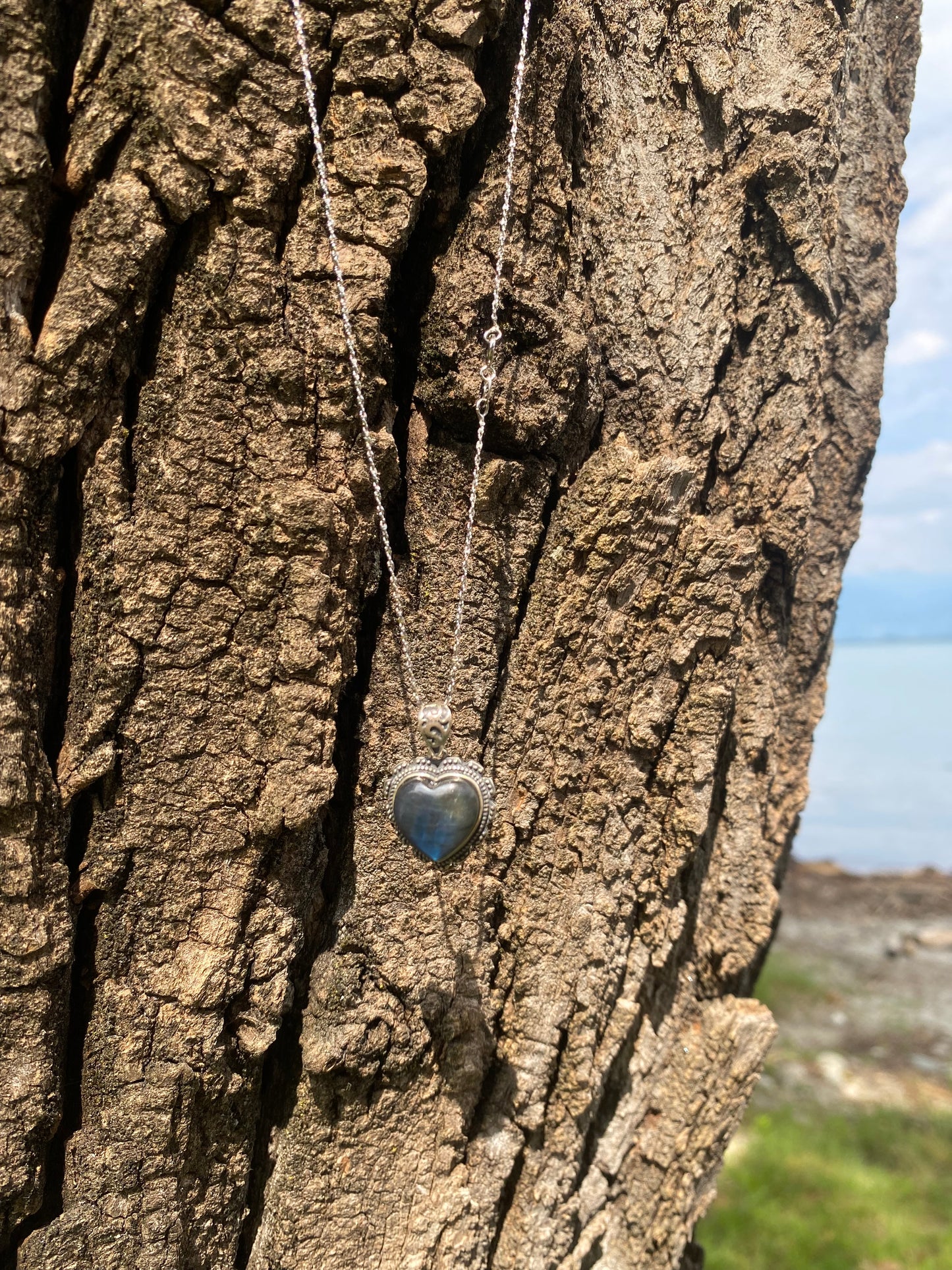 Collana in Labradorite s925