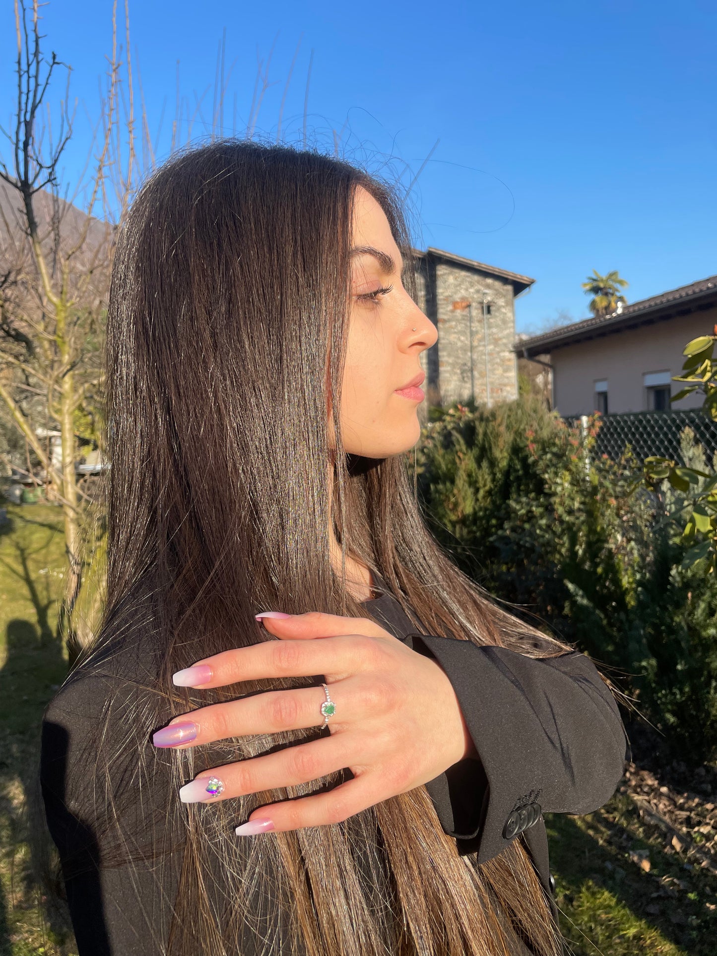 Anello in Smeraldo s925