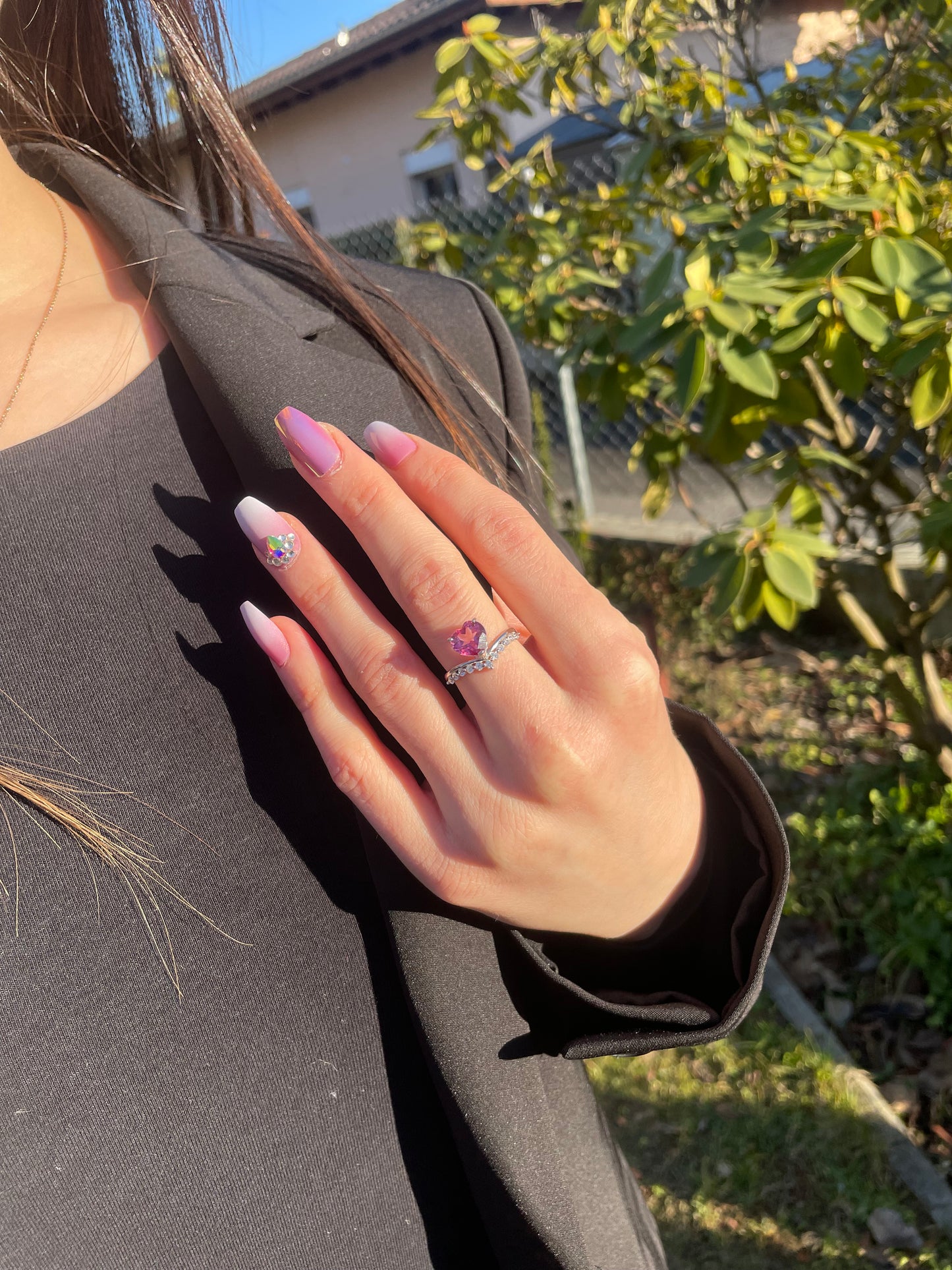 Anello in Topazio Rosa s925