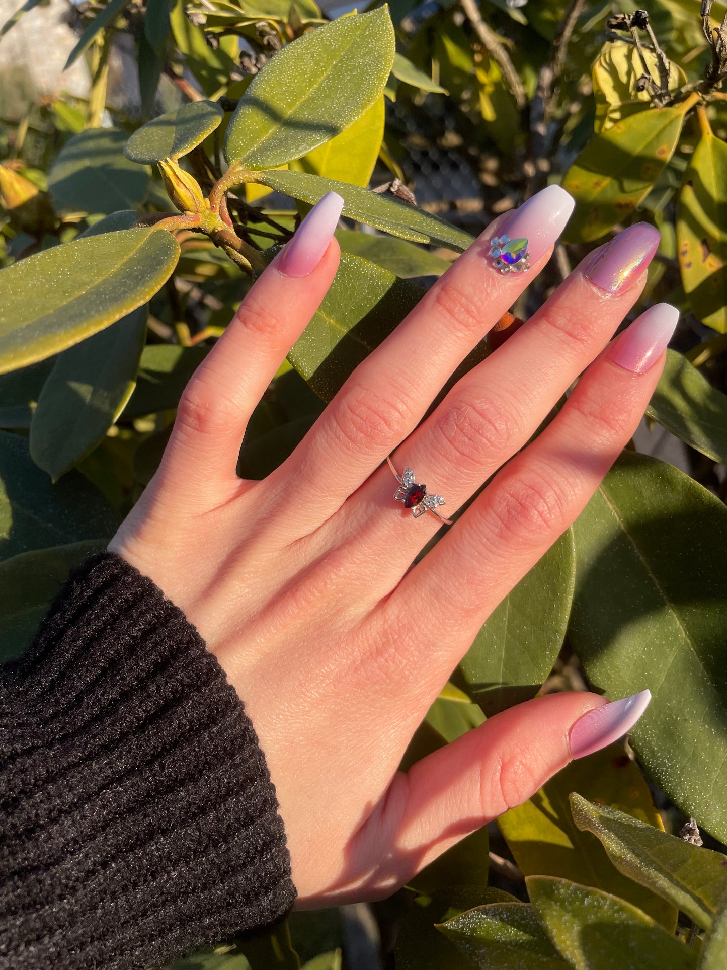 Anello in Granato s925