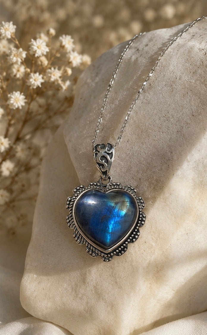 Collana in Labradorite s925
