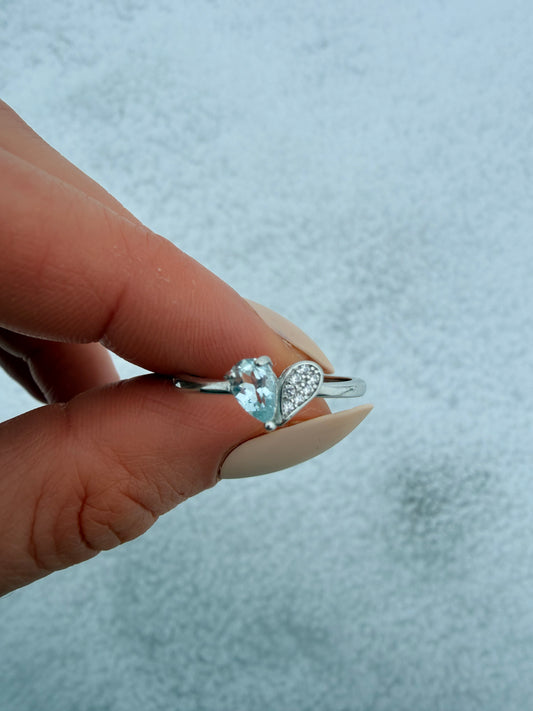 Anello in Aquamarina s925