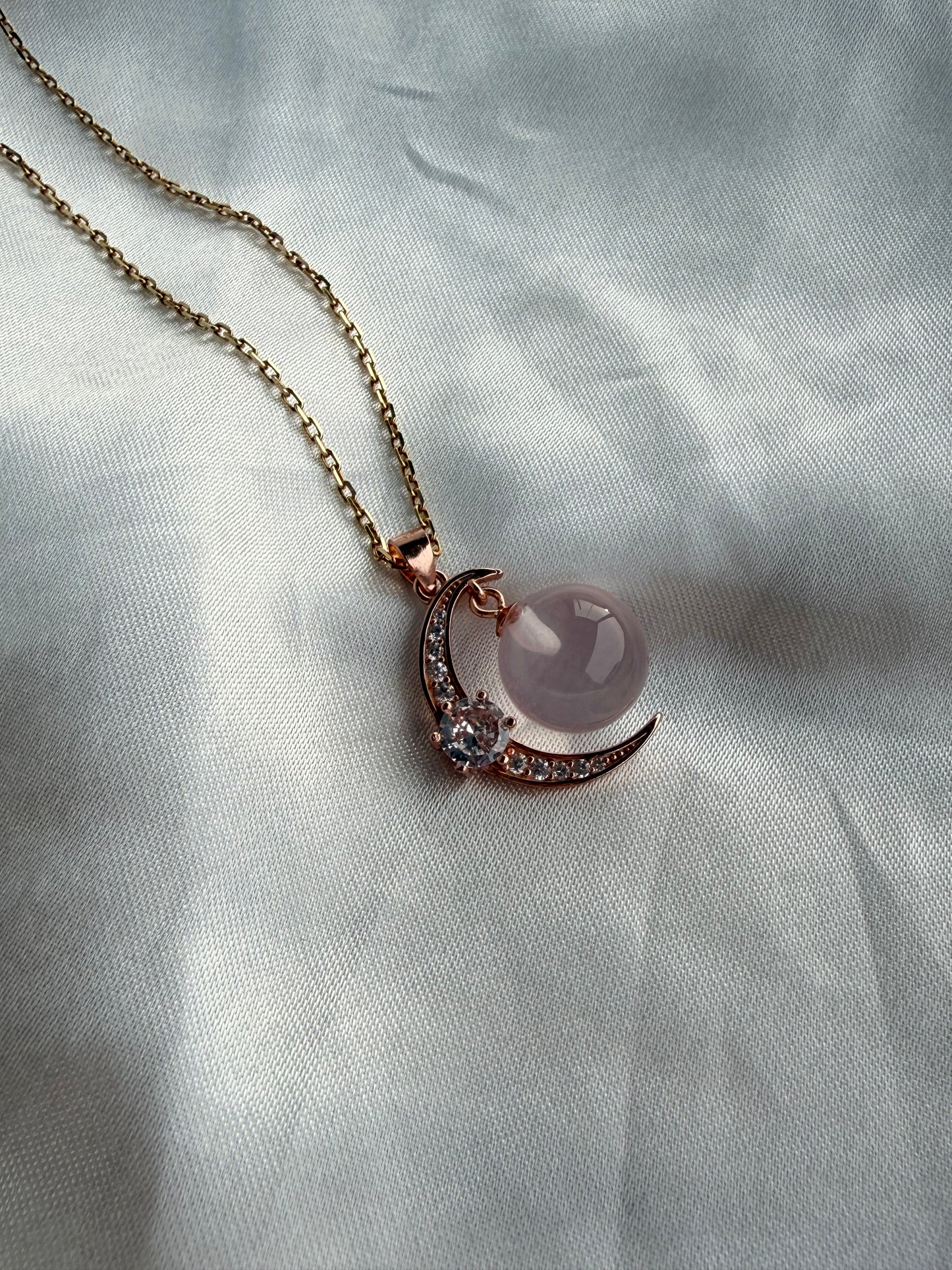 Pendente in Quarzo Rosa