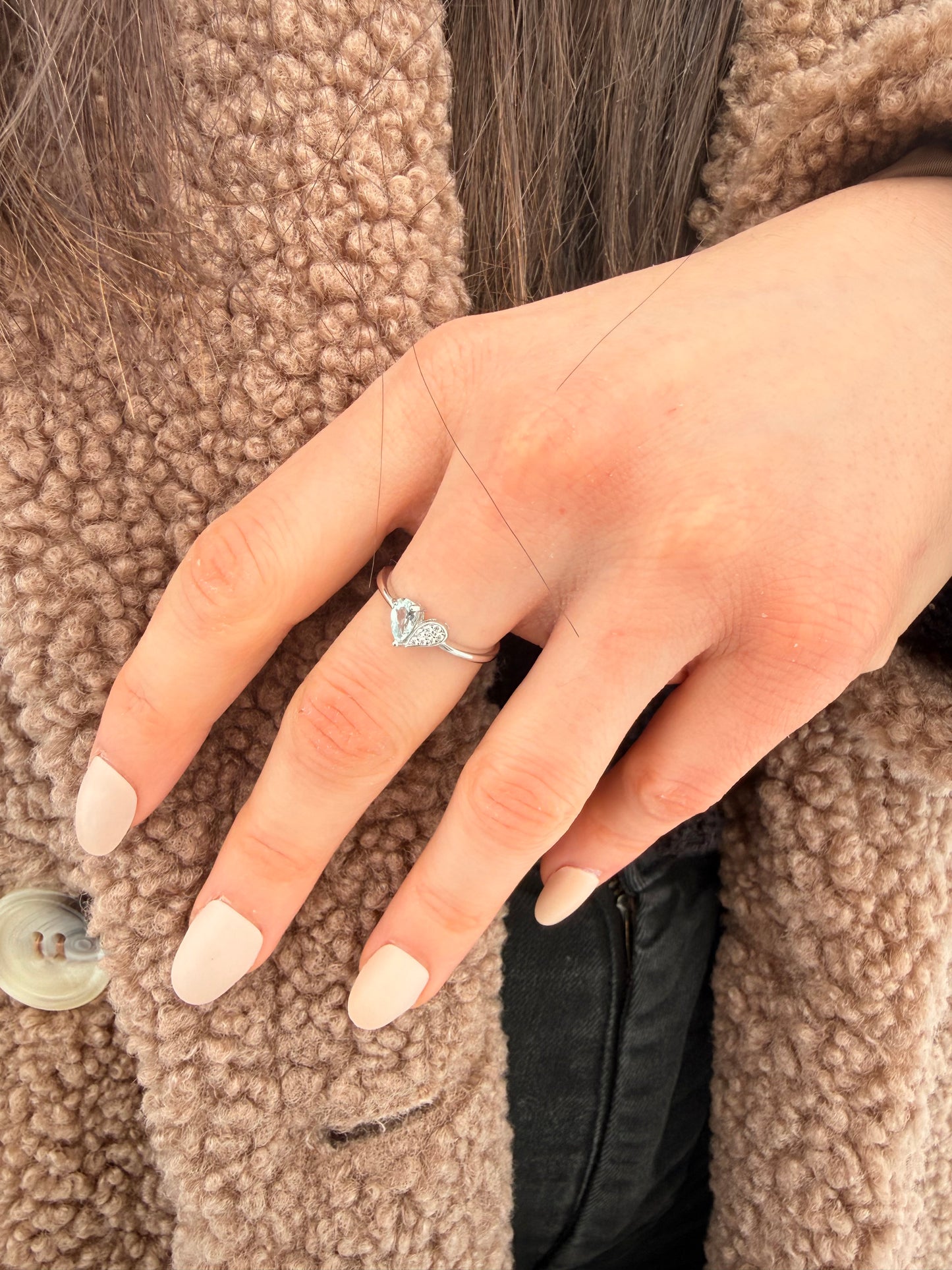 Anello in Aquamarina s925