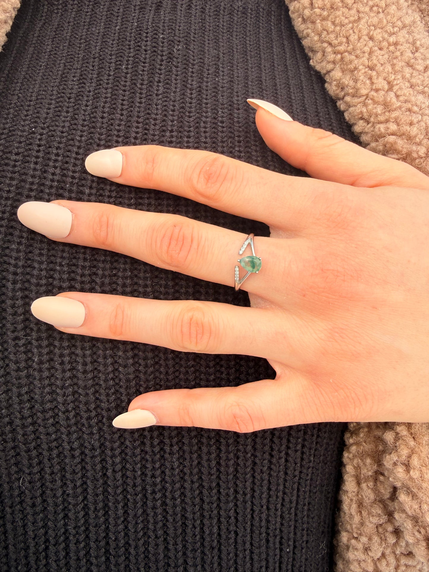 Anello in Agata Muschiata