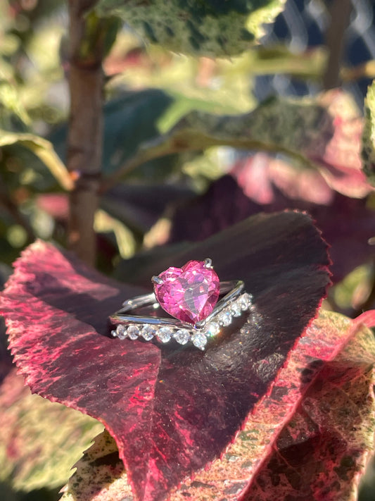Anello in Topazio Rosa s925