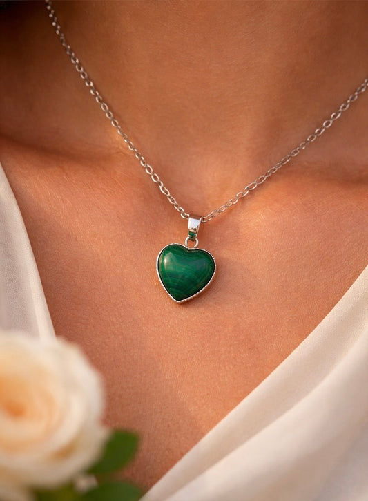 Pendente in Malachite s925