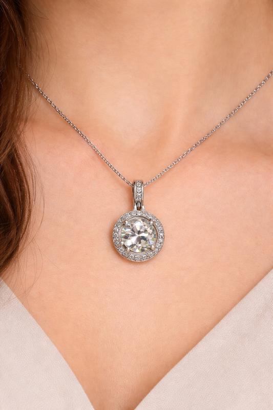 Pendente Moissanite s925