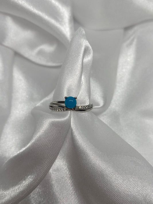 Anello in Opale Blu s925