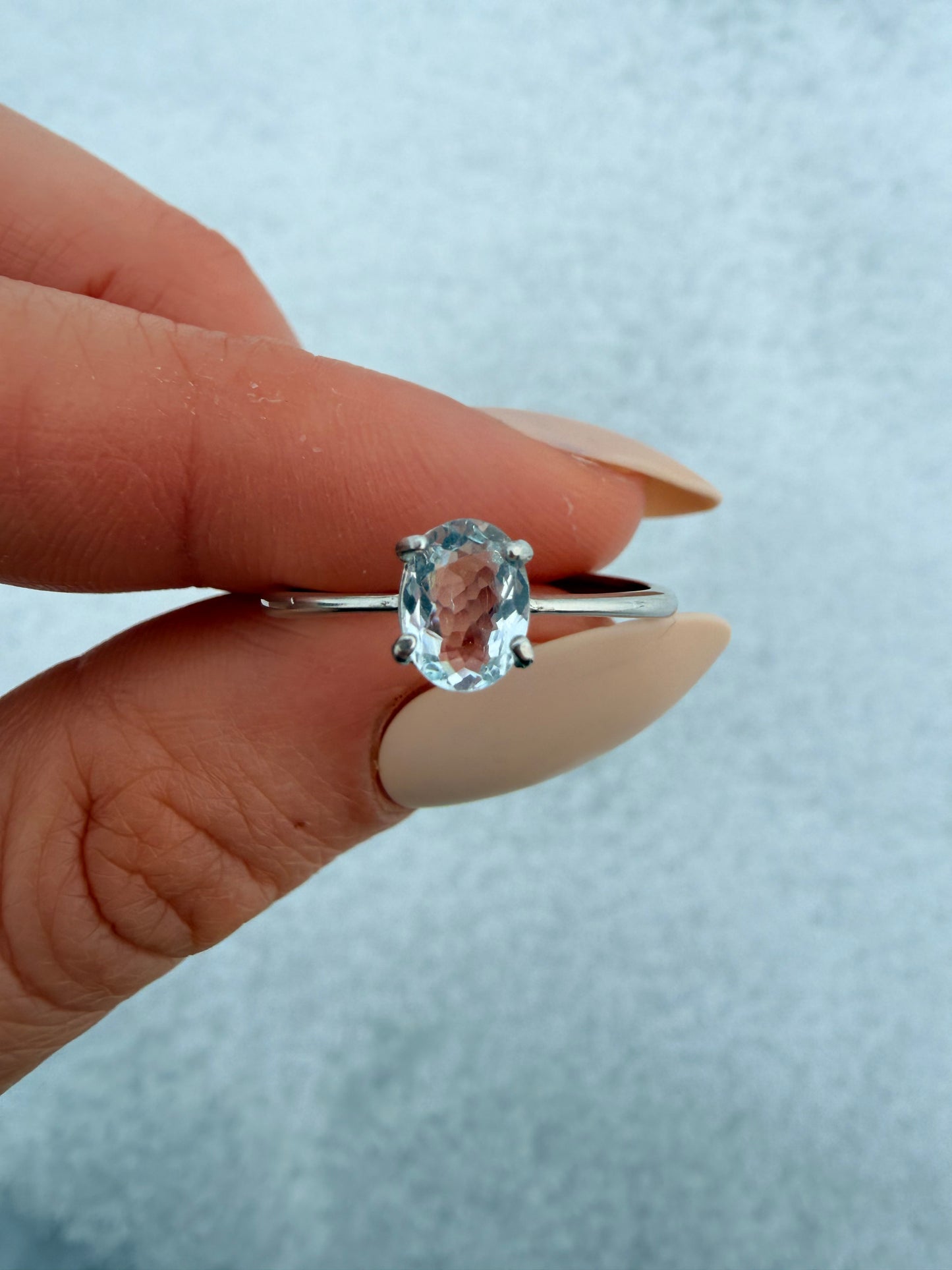 Anello in Aquamarina s925