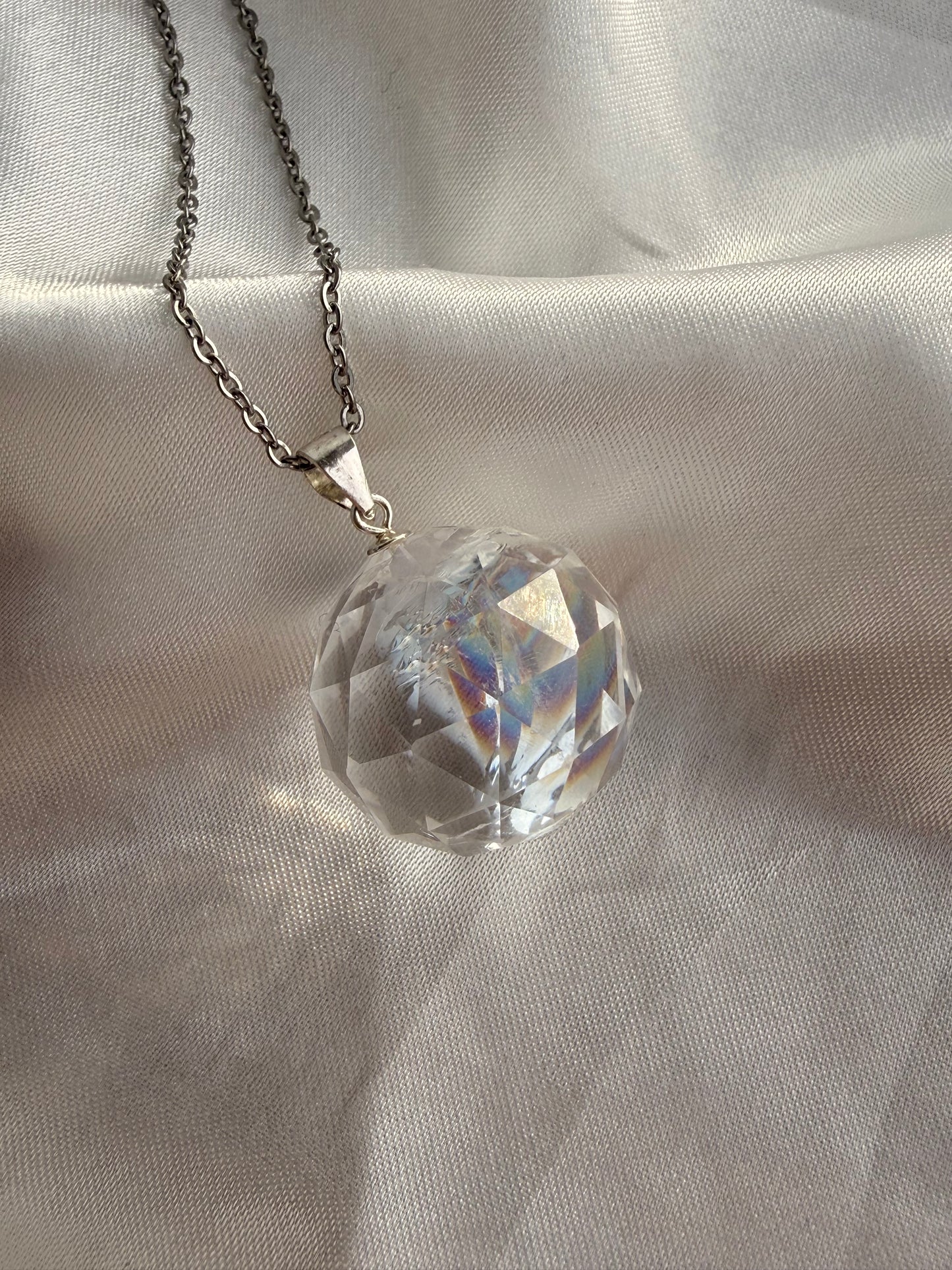 Pendente in Quarzo Ialino