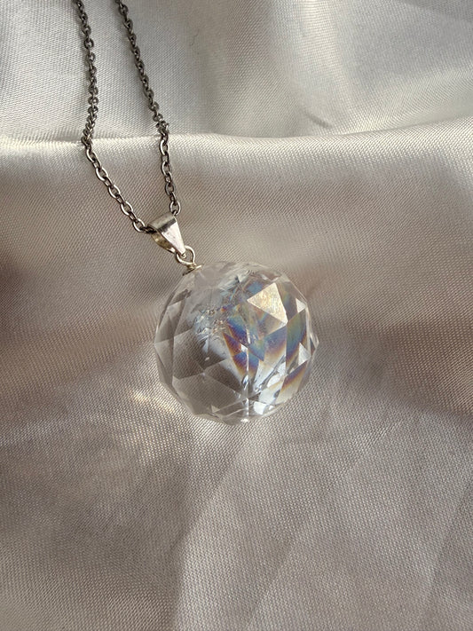 Pendente in Quarzo Ialino