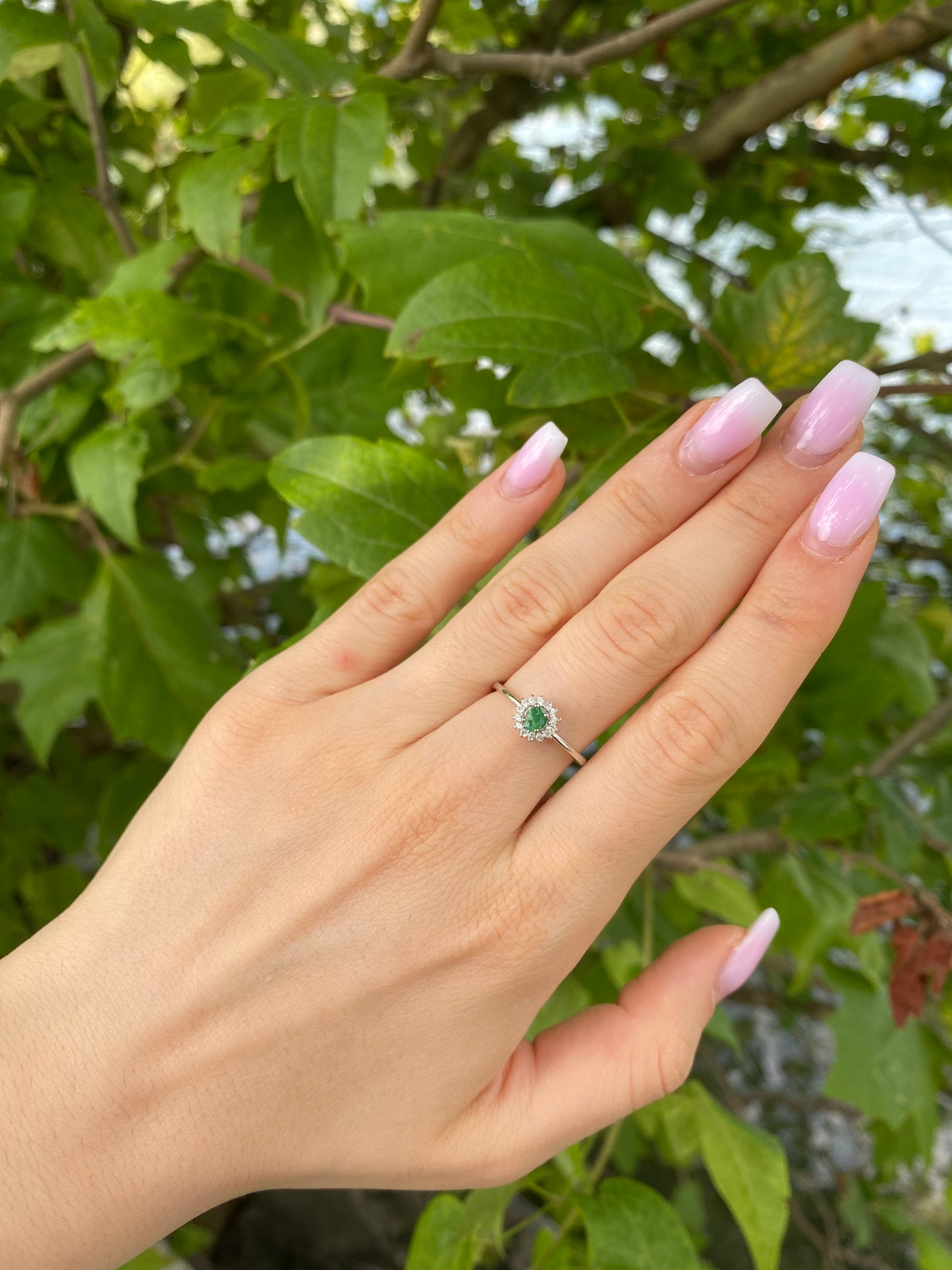 Anello in Smeraldo s925