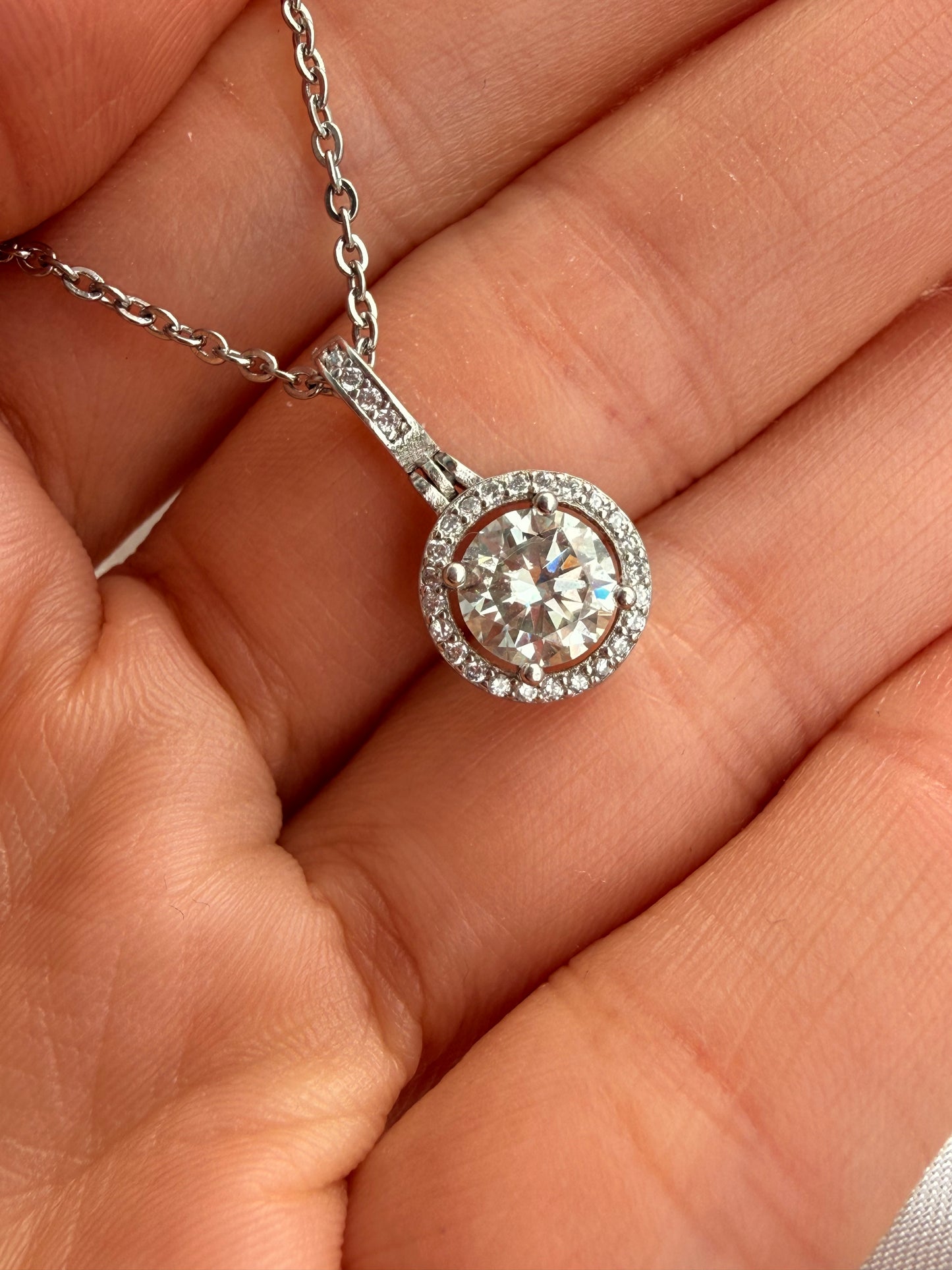 Pendente Moissanite s925