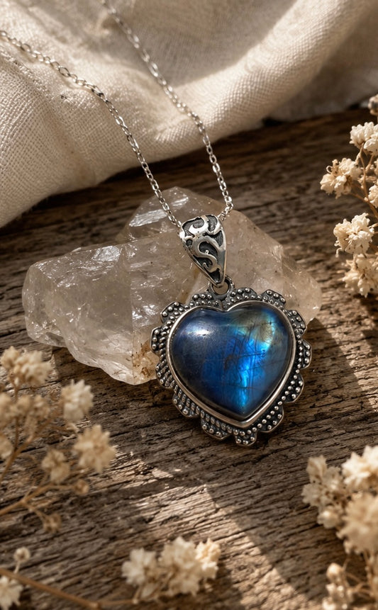 Collana in Labradorite s925